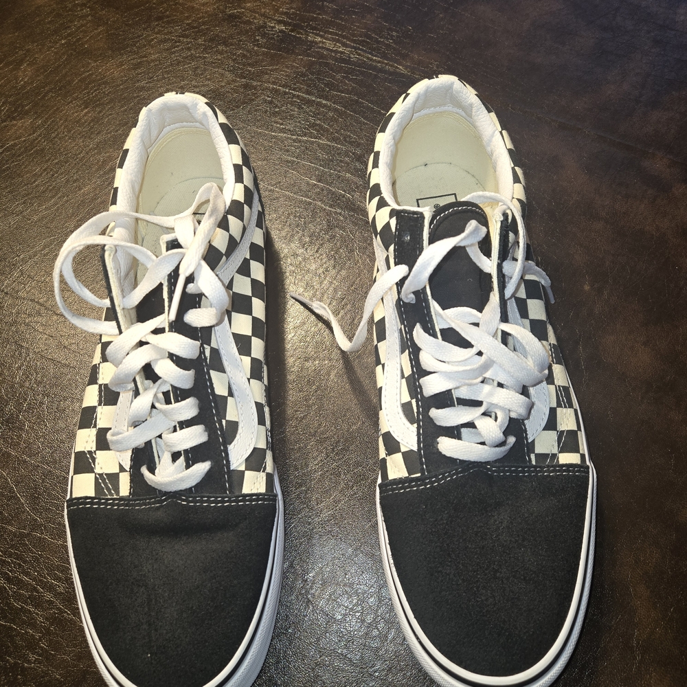 Vans Black and White Checkered Sneakers